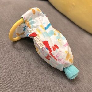 Lovevery Organic Cotton Sensory Reversible Pouch White